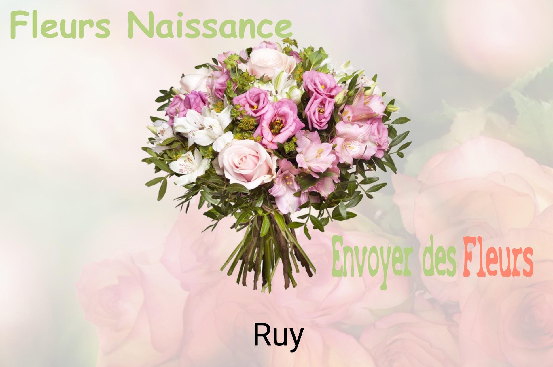Bouquet de fleurs de naissance livré à Ruy